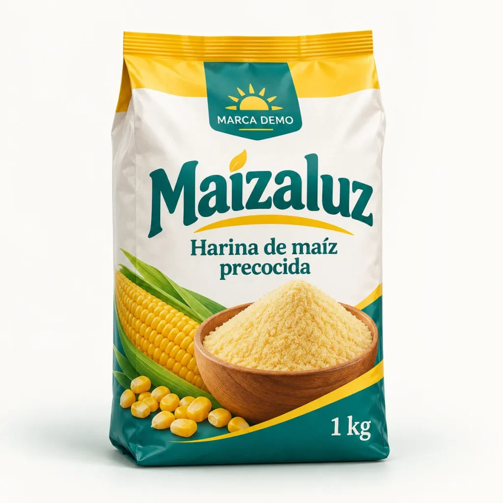 Harina de maíz precocida — marca demostrativa