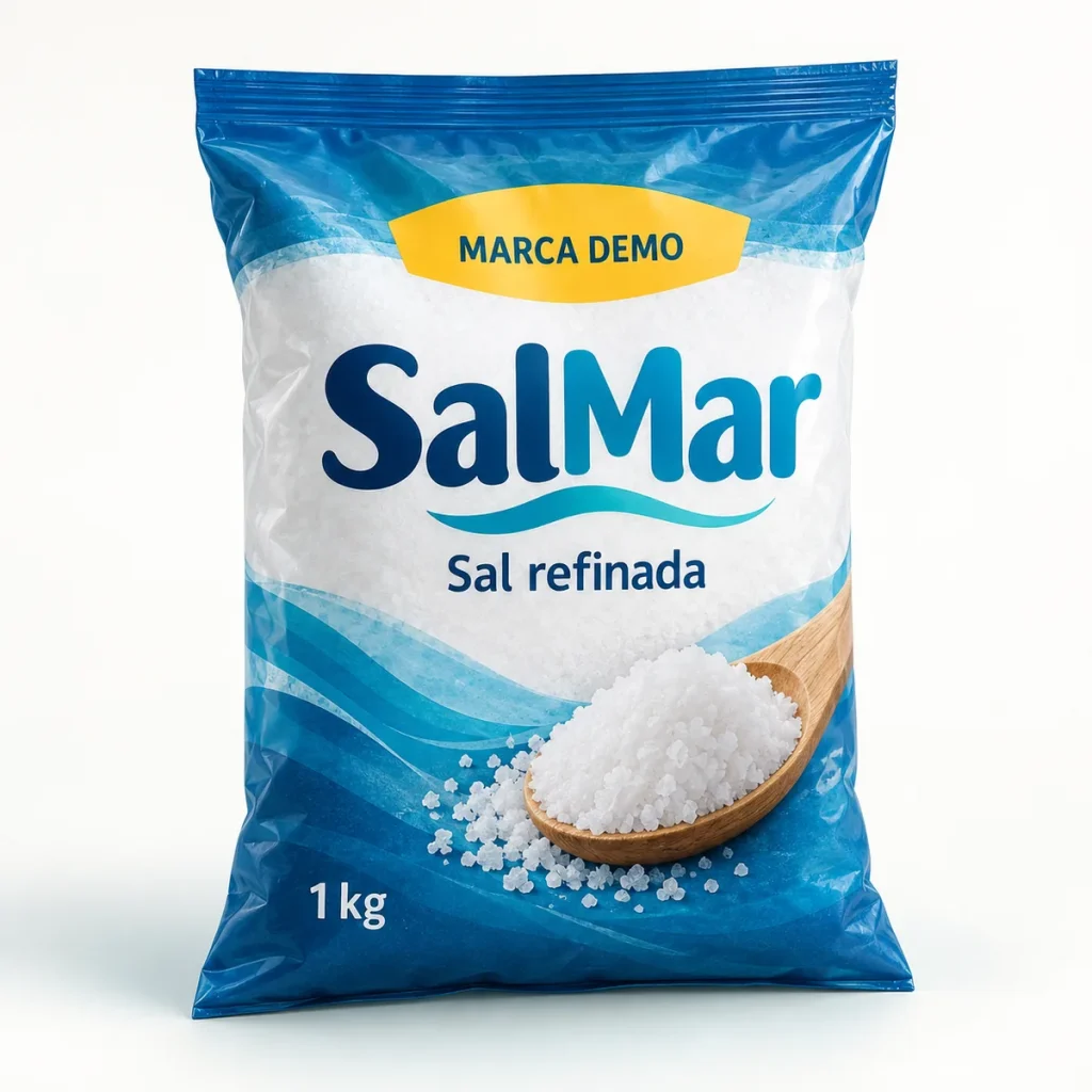 Sal refinada — marca demostrativa
