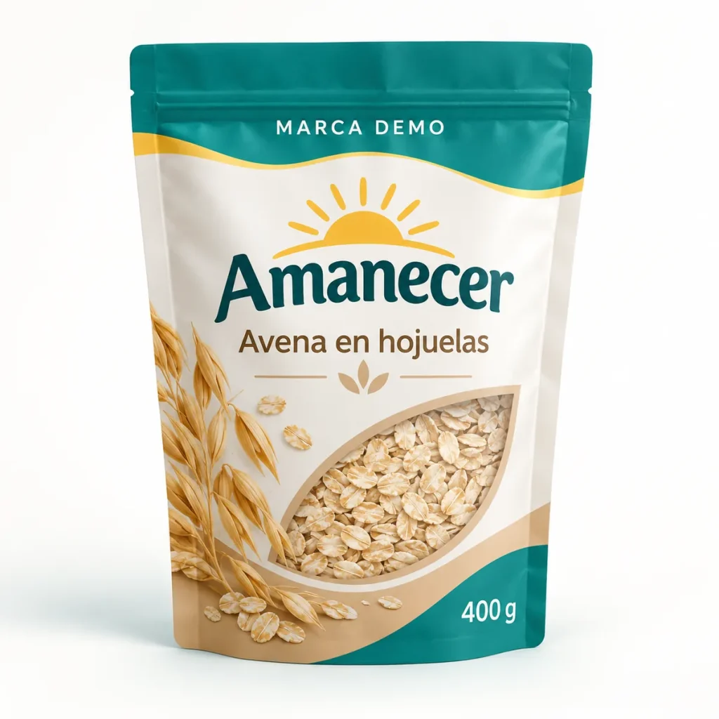 Avena en hojuelas — marca demostrativa