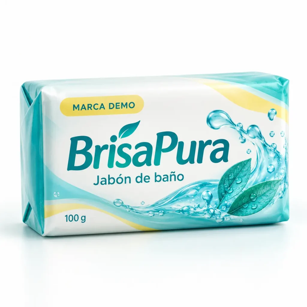 Jabón de baño — marca demostrativa
