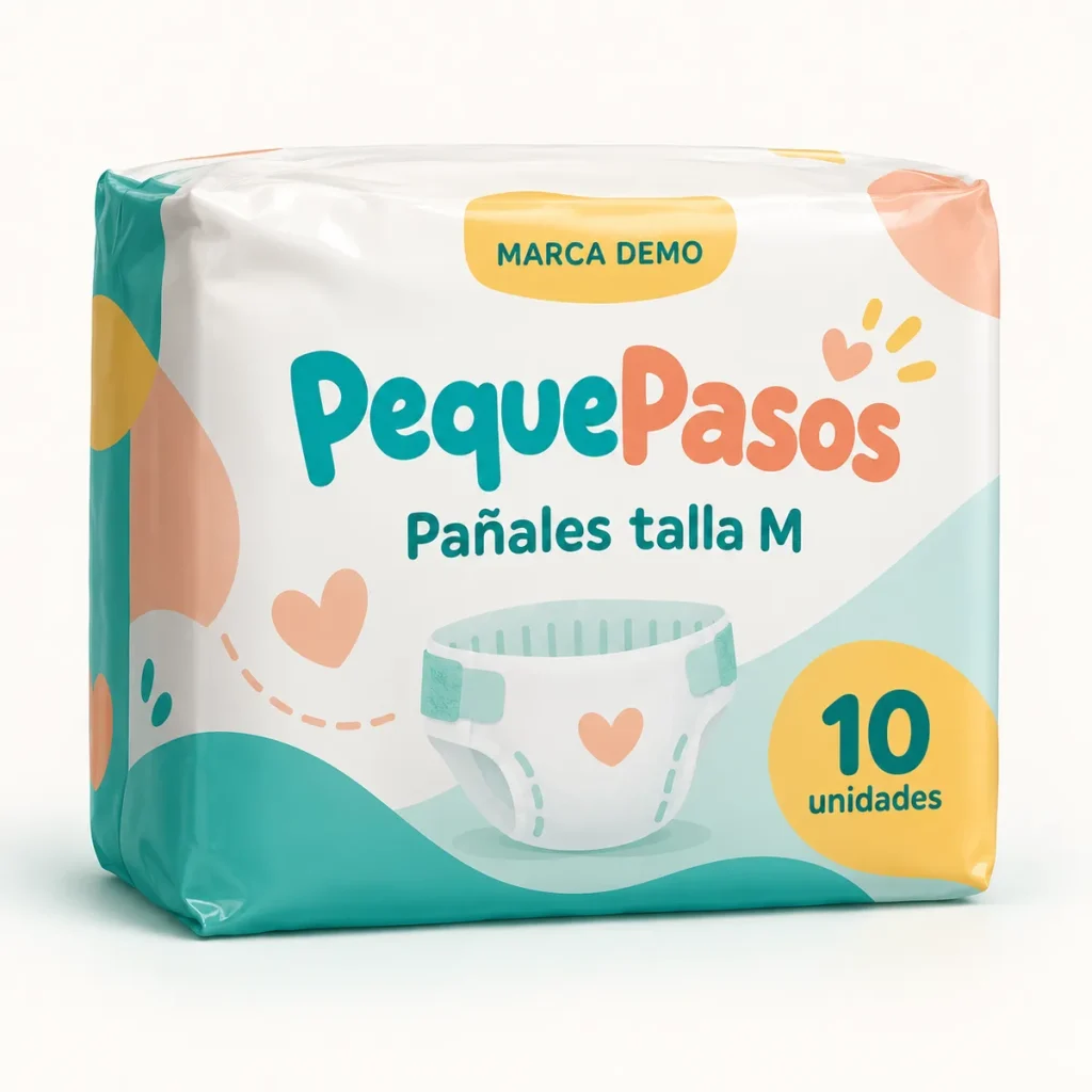 Pañales talla M — marca demostrativa